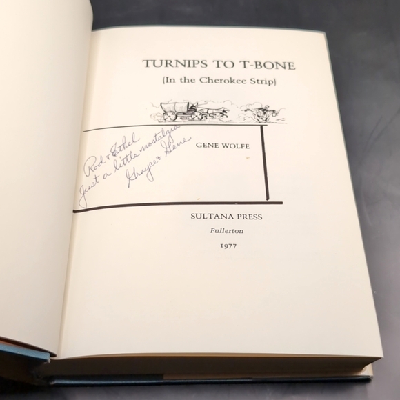 Turnips to T-Bone - 1977 First Edition Hardcover Book - Gene Wolfe Author Signed - Picture 8 of 15